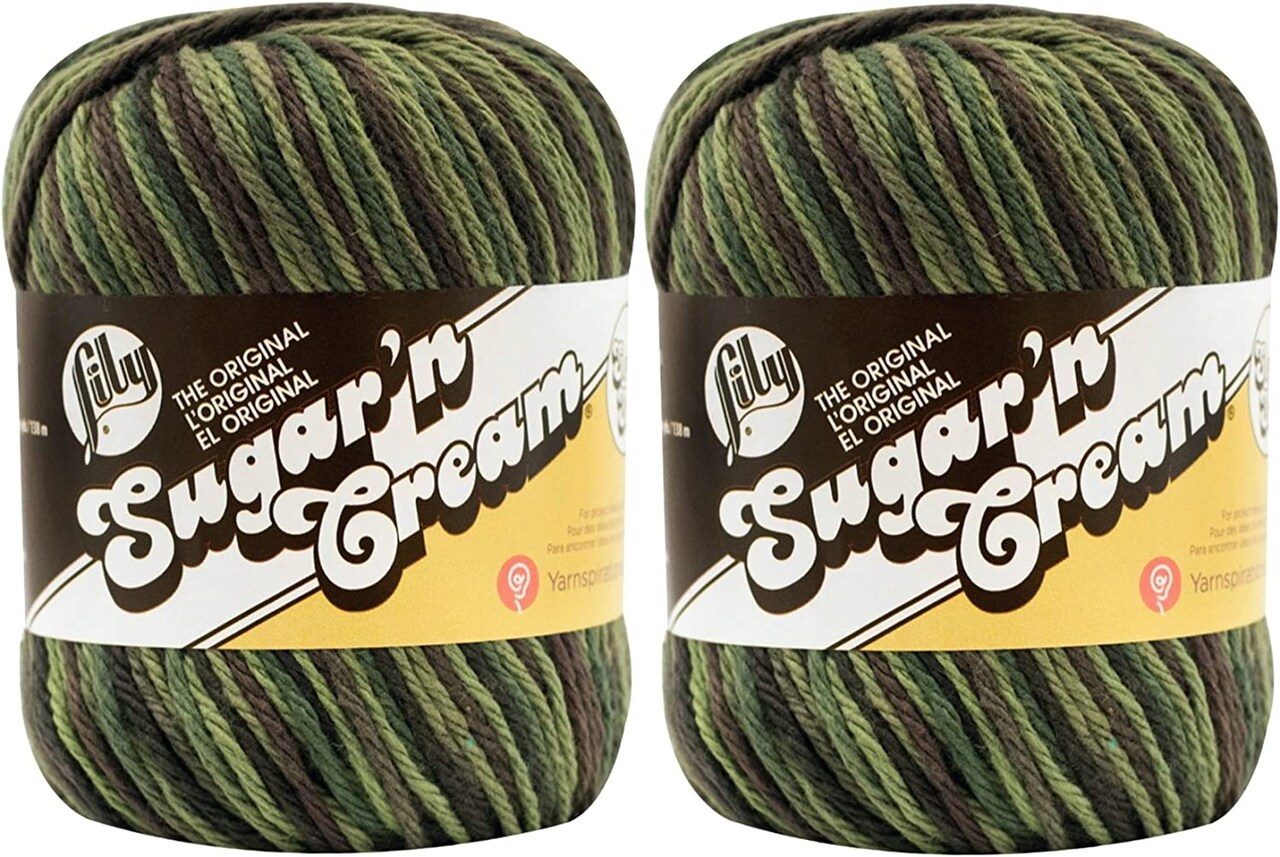 (Pack of 2) Lily Sugar'n Cream Yarn - Ombres Super Size-Renegade